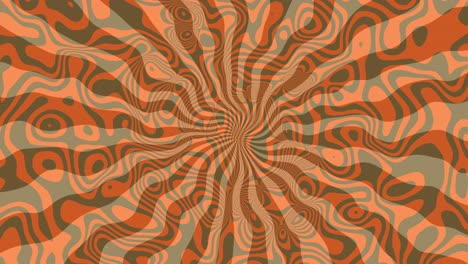 Abstrakte-Hypnotische-Orange-Spiralen:-Ein-Psychedelischer-Retro-Hintergrund-Der-70er-Jahre-Mit-Wirbelnden,-Konzentrischen-Mustern-Und-Energetischen,-Lebendigen-Wellen