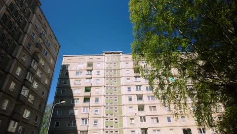 Floating-through-highrise-Baltic-Russian-suburb-getto-during-spring