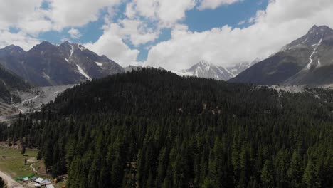 Bergtallandschaft-Panorama-Luftbilddrohne-Pakistans-Natürliche-Umgebung