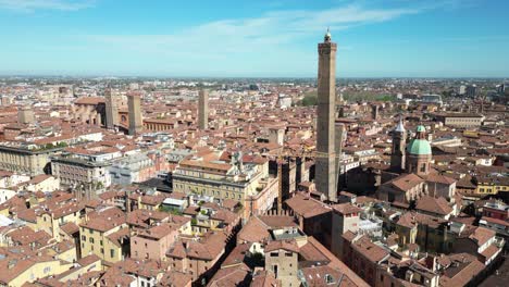Bologna-Italy-aerial-on-sunny-day