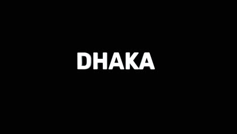 Eine-Glatte-Und-Hochwertige,-Silberne-3D-Text-Enthüllung-Der-Hauptstadt-&quot;Dhaka