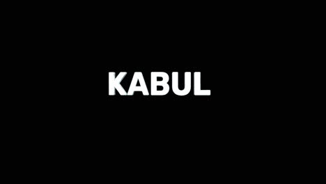 Eine-Glatte-Und-Hochwertige,-Silberne-3D-Text-Enthüllung-Der-Hauptstadt-&quot;Kabul