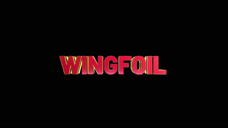 A-smooth-and-high-quality,-red-and-gold-3D-sport-text-reveal-"wingfoil