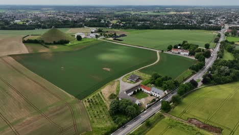 Lion's-Mound-Monument,-Battle-of-Waterloo,-Braine-l'Alleud,-Belgium,-June-2022