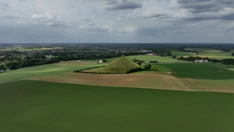 Monumento-Al-Montículo-Del-León,-Batalla-De-Waterloo,-Braine-l&#39;alleud,-Bélgica,-Junio-De-2022