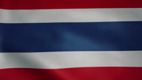 Flag-of-Thailand,-slow-motion-waving