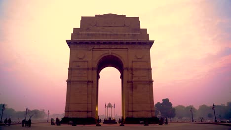 India-Gate-Delhi-Ist-Ein-Kriegsdenkmal-An-Der-Rajpath-Road-In-Neu-Delhi