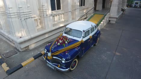 1946-Desoto-Diplomático-Especial-De-Lujo-Sp15-c-|-Revelación-Vertical-Aérea-Del-Coche-|-Coches-Antiguos-|-Dron-4k