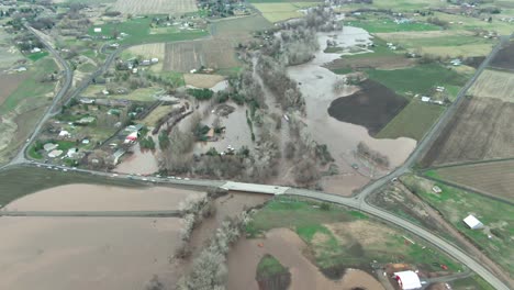 Aerial-footage-of-flooded-farmland-in-Washington-state