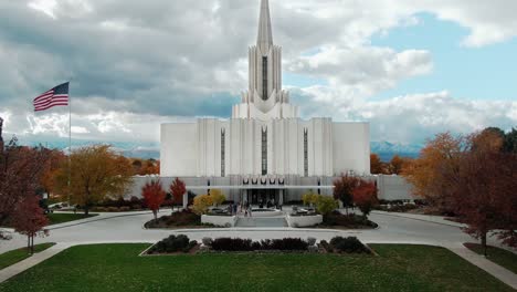 Aristocrático-Arquitectura-Moderna-Río-Jordán-Utah-Templo