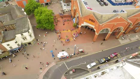 Vista-Aérea-Del-Centro-Comercial-Intu-En-El-Centro-De-La-Ciudad-De-Stoke-On-Trent