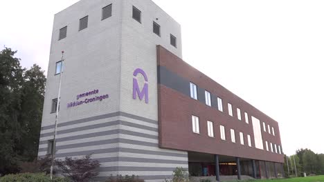 Wide-shot-of-the-City-Hall-of-Midden-Groningen