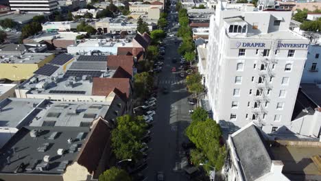 Wide-aerial-drone-view-of-San-Mateo-city,-California,-USA,-May-5,-2022