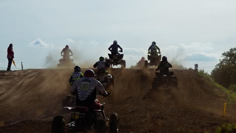 Campeonato-De-Competición-De-Carreras-De-Quads-En-Berlín,-Alemania.