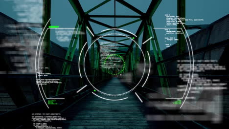 Animation-of-data-processing-and-scope-scanning-over-bridge