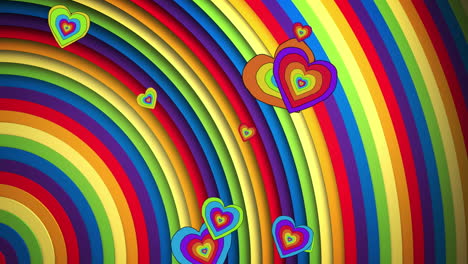 Animación-Del-Orgullo-Lgbtq-Corazones-Y-Fondo-De-Formas-De-Arco-Iris