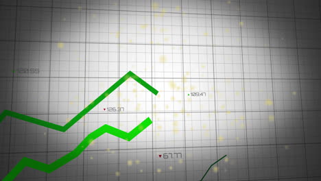 Animation-Der-Finanzdatenverarbeitung-Auf-Grauem-Hintergrund