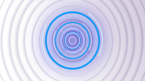 Animation-of-blue-and-white-circular-scanner-processing-over-concentric-white-and-grey-rings