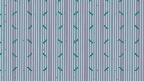 Animation-of-green-lines-pattern-moving-on-striped-background