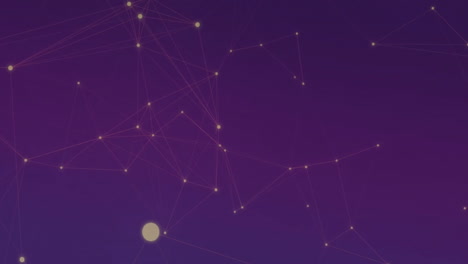 Animation-of-network-of-connections-on-purple-background
