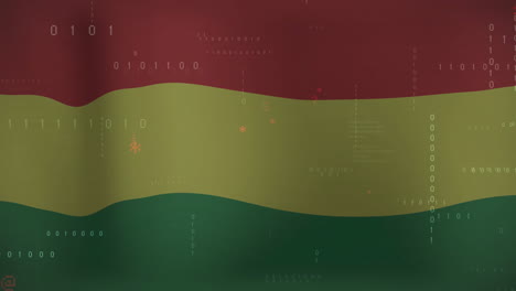 Animation-of-flag-of-bolivia-over-processing-data