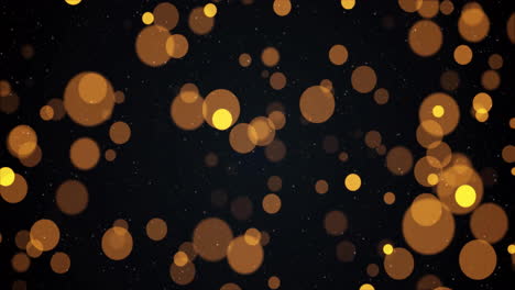 Animation-of-yellow-spots-on-black-background