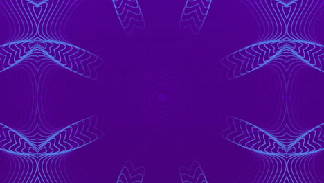 Animation-of-blue-shapes-moving-on-purple-background