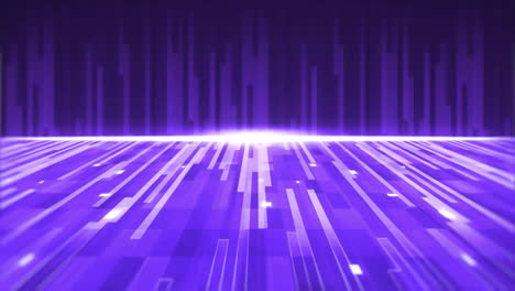 Animation-of-falling-purple-lines-on-purple-background