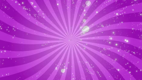 Animation-Von-Weißen-Flecken-Auf-Violettem-Hintergrund