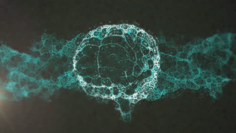 Animation-Eines-DNA-Strangs-über-Einem-Rotierenden-Digitalen-Gehirn