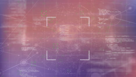 Animation-of-scope-scanning-over-network-of-connections-with-data-processing