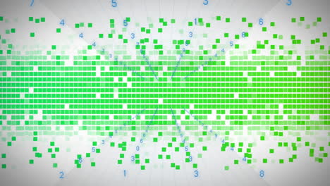 Animación-De-Procesamiento-De-Datos-Y-Formas-Verdes-Sobre-Fondo-Blanco.