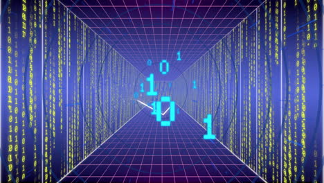 Animación-De-Codificación-Binaria-Y-Procesamiento-De-Datos-Digitales-A-Través-De-Servidores-Informáticos.