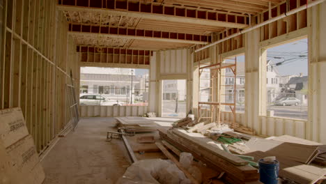 Large-Framed-Room-Under-Construction-at-Construction-Site