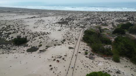 Camino-A-La-Playa-De-Huaquen,-Pais-De-Chile