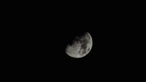 Moon-moving-slowly-Stock-footage-closeup-view