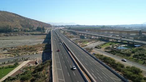 Carreteras-En-Comuna-De-Buin,-Pais-De-Chile