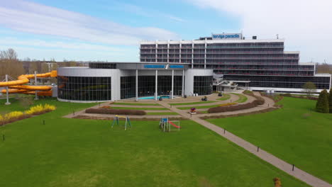 Aerial-view-of-Veekeskus-Water-Park-and-Tervise-Paradiis-Hotel-in-Parnu