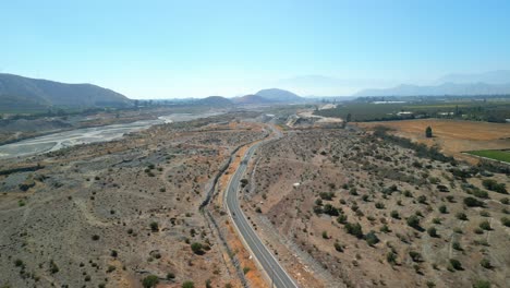 Ufer-Des-Maipo-Und-Mapocho-Flusses,-Gemeinde-Buin,-Land-Chile