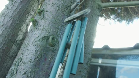 Windchimes-blowing-in-the-wind-in-Garden