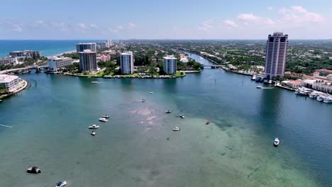 Boote-Im-Hafen-Von-Boca-Raton,-Florida