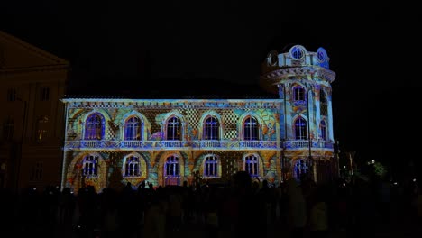 "Wonder-home"-video-mapping-show-at-the-building-of-Bulgarian-Academy-of-Sciences