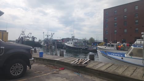 Union-Pier-Portland-Maine-showing-fishing-boats,and-lobster-traps