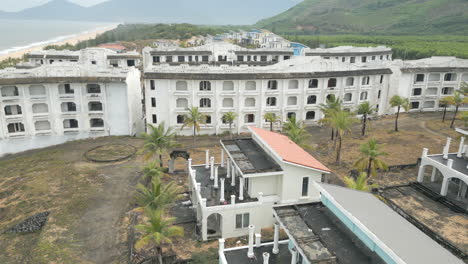 Unfinished-Ghost-Hotel-Low-Fly-Over-In-Lang-Co-Vietnam