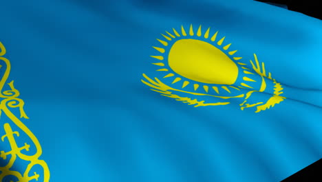 Kasachstan-Flagge-In-3D