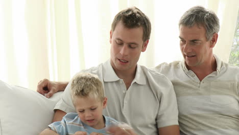 Grandfather-with-his-son-and-grandson