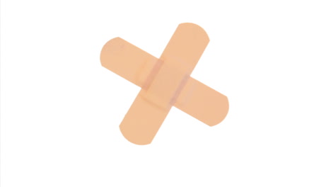 Plasters-arranged-crosswise-rotating-