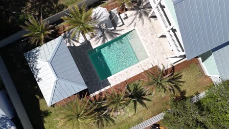 Private-Beach-House-With-Outdoor-Pool-In-Summer-In-30A-Santa-Rosa-Beach,-Florida