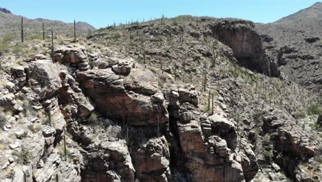 Exploring-a-hidden-canyon-in-Tucson,-Arizona