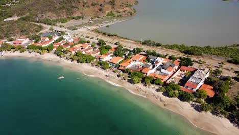 Caribbean-Sea-with-sandy-beach-at-Playa-Zaragoza-in-Venezuela